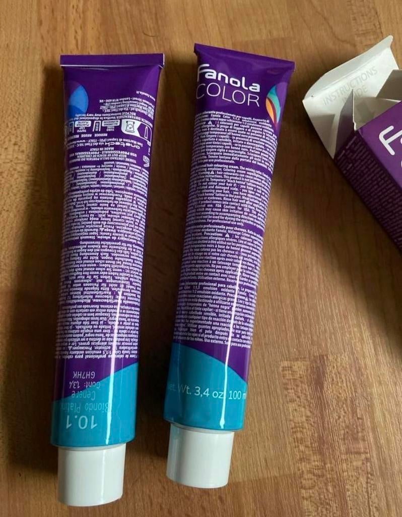 2x Fanola 10.1 Blonde Platinum Ash Haarverf, Ophalen, Nieuw, Overige typen
