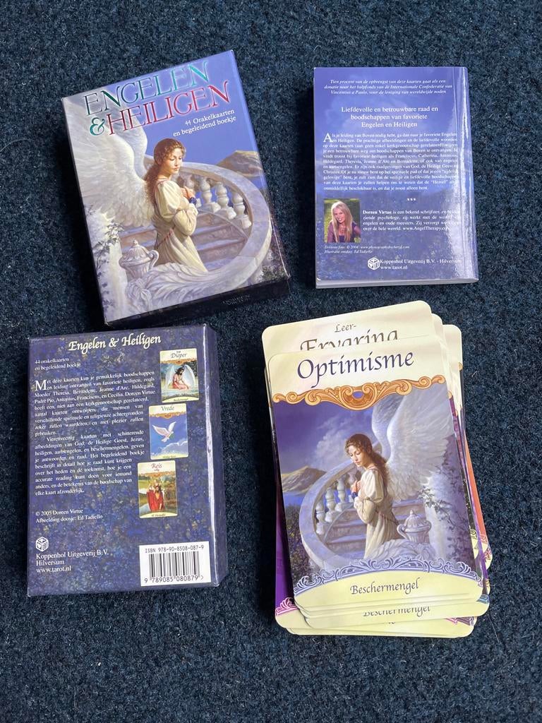 Doreen Virtue - Engelen en Heiligen.nieuwstaat, Boeken, Esoterie en Spiritualiteit, Zo goed als nieuw, Overige typen, Tarot of Kaarten leggen