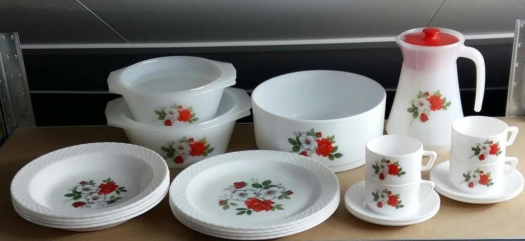 RETRO SERVIES SERIE WILD ROSES, Ophalen, Huis en Inrichting