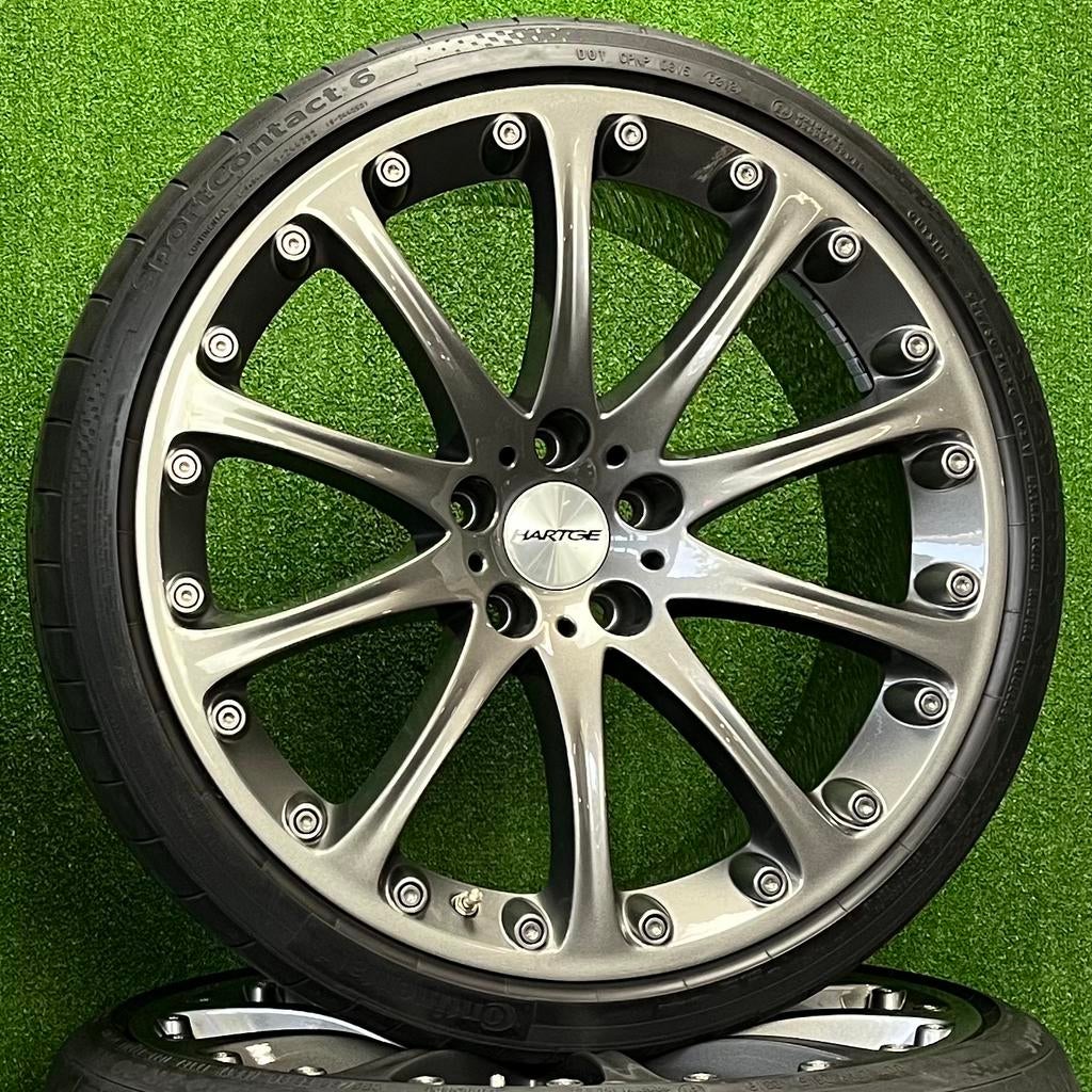 Originele 20 inch Hartge velgen met banden BMW E60, Gebruikt, 285 mm, Banden en Velgen, Germany