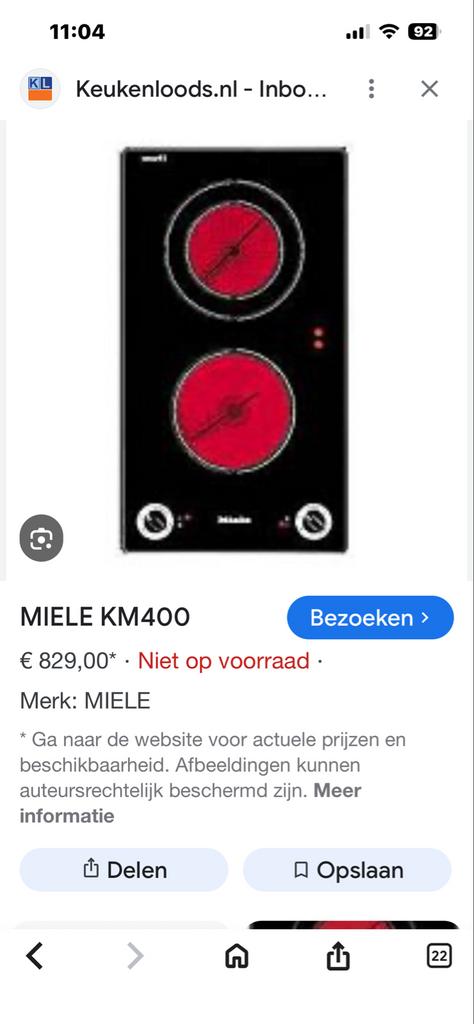 Gebruikte inbouw kookplaat in perfecte staat, Keramisch, 3 kookzones of minder, Ophalen of Verzenden, Zo goed als nieuw