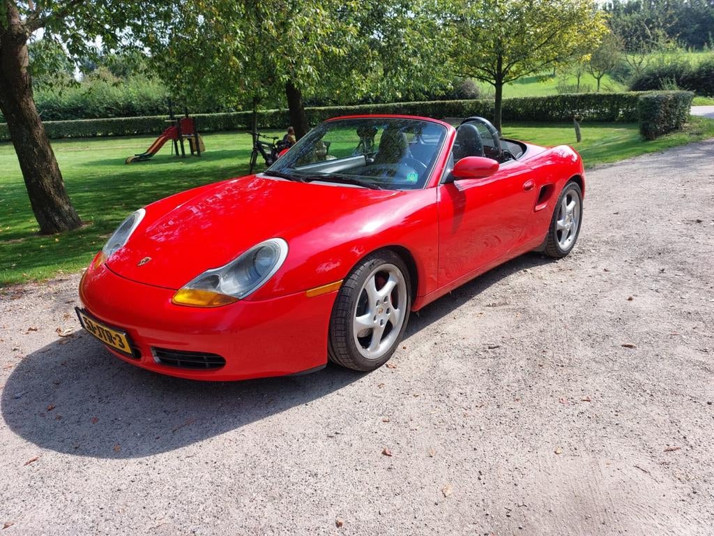 Porsche Boxster S 2001 Rood, 251 pk, Achterwielaandrijving, Zwart, Cabriolet
