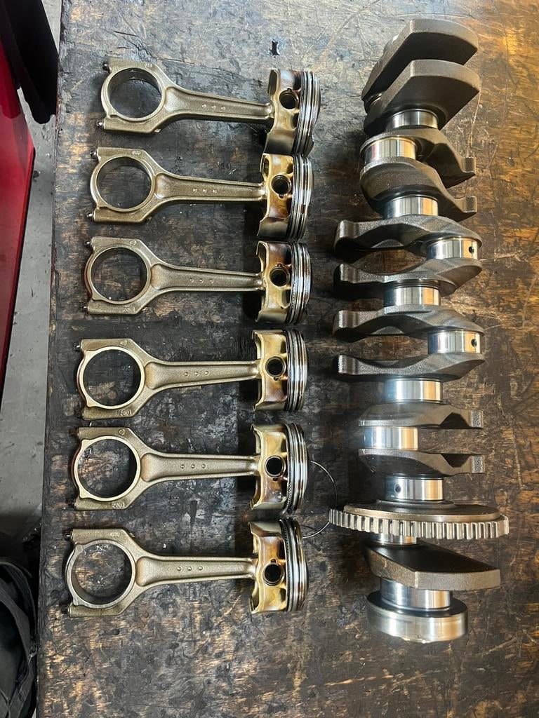 BMW N52 N52B25 krukas drijfstang zuigers compleet set., Ophalen, BMW