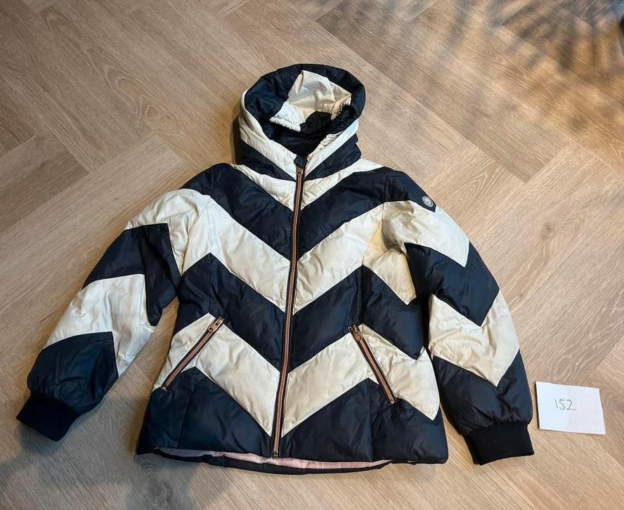 Winterjas skijas Zwart creme Baker Bridge 12y /152, Ophalen of Verzenden, 100 tot 140 cm, Kleding, Overige merken