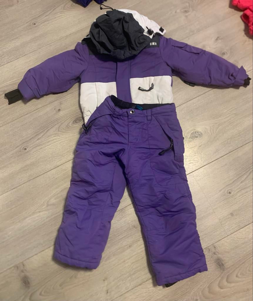 Ski pak jas 116 broek 104, Ophalen of Verzenden, Gedragen, Maat 38/40 (M), Pak