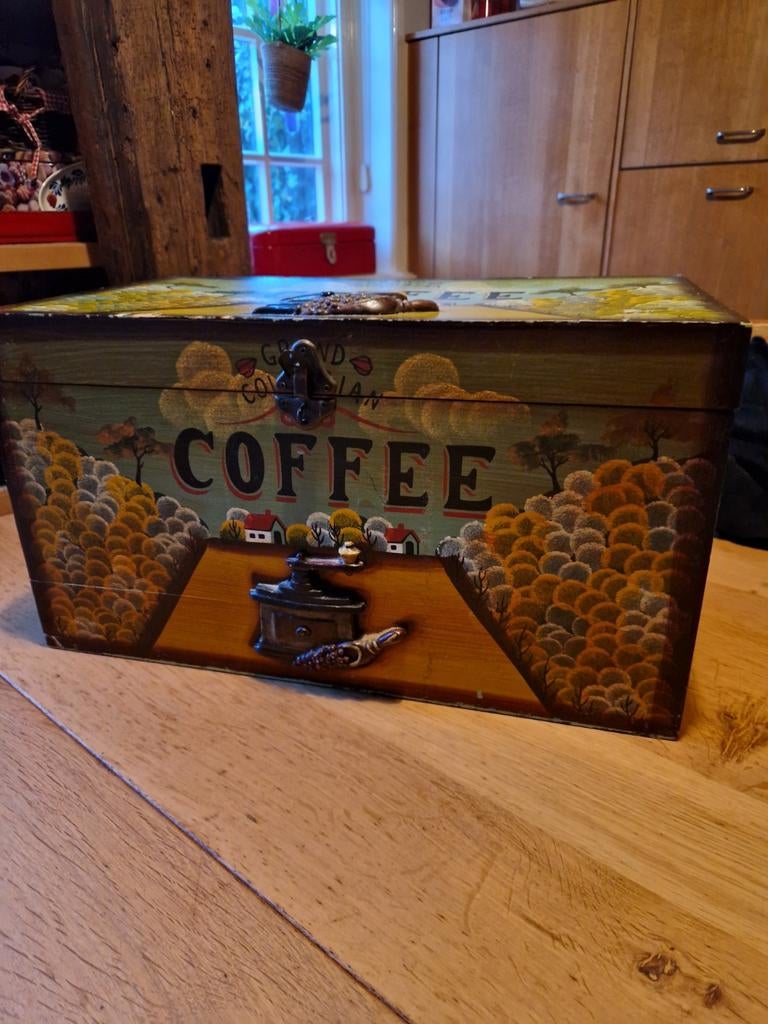 HOUTEN DECORATIE KIST GROOT, Ophalen of Verzenden, Minder dan 50 cm, Minder dan 50 cm