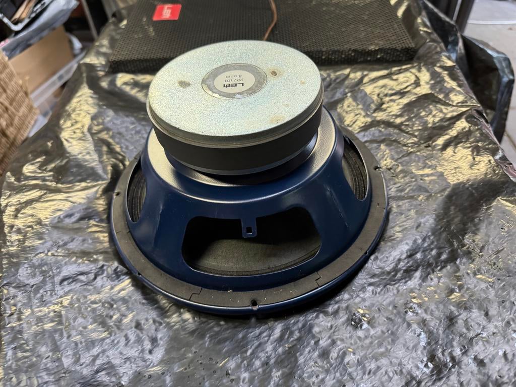 LEM Luidspreker - powered! - 10 inch woofer - opknapper, Audio, Tv en Foto, Luidsprekers, Gebruikt, 60 tot 120 watt, Front, Rear of Stereo speakers