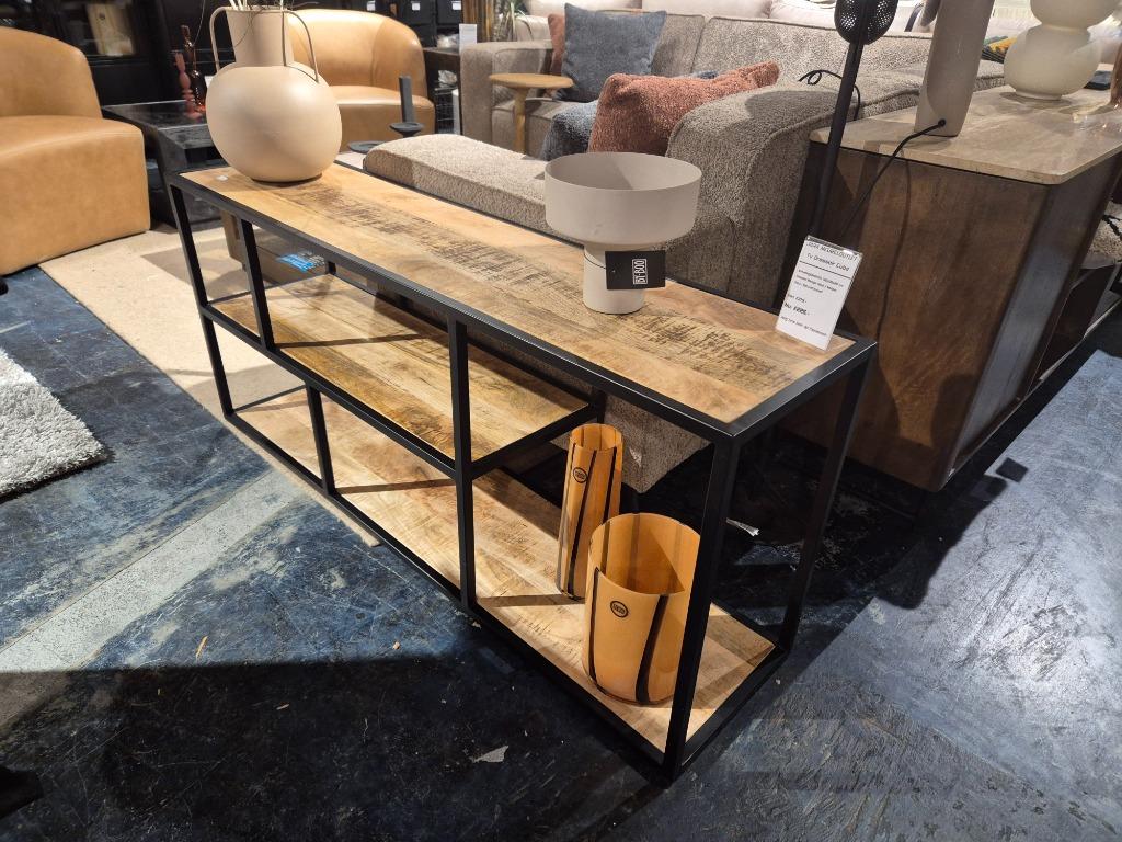 TV Dressoir / Meubel | Mangohout | 140cm | PRIJSPAKKER !, Overige houtsoorten, 100 tot 150 cm, Nieuw, Ophalen of Verzenden