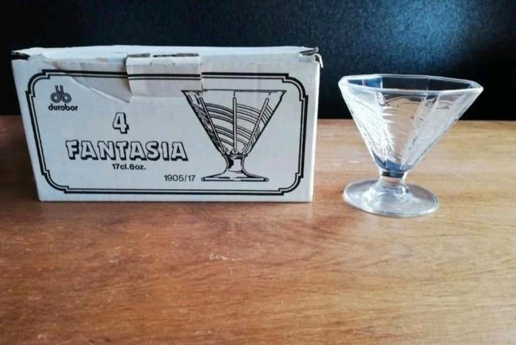 ijsboerke fantasia ijscoupe glazen 17cl (9st beschikbaar), Ophalen of Verzenden
