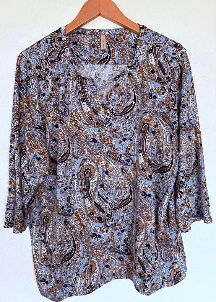Mooie top  Soyaconcept mt 44 zgan, Ophalen of Verzenden, Zo goed als nieuw, Maat 42/44 (L), Blauw