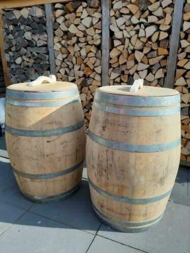Eikenhouten Wijnvat  Regenton Inhoud 224 liter, Tuin en Terras, Regentonnen, 150 liter of meer, Ophalen, Nieuw, Hout