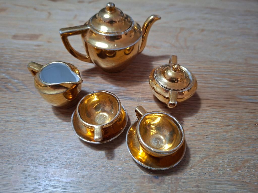 miniatuur theesetje, Antiek en Kunst, Antiek | Servies compleet, Ophalen of Verzenden