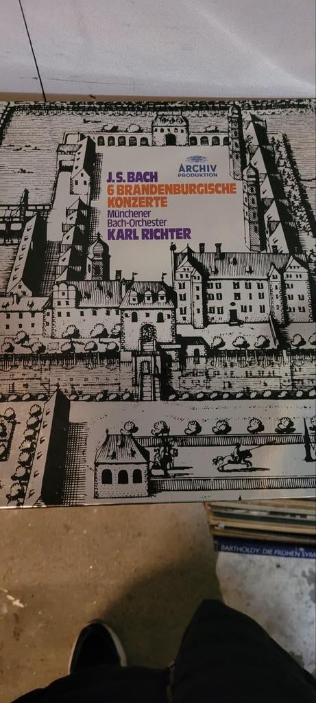 Bach - 6 Brandenburgische Konzerte - Karl Richter, Ophalen of Verzenden, Zo goed als nieuw, 12 inch, Orkest of Ballet