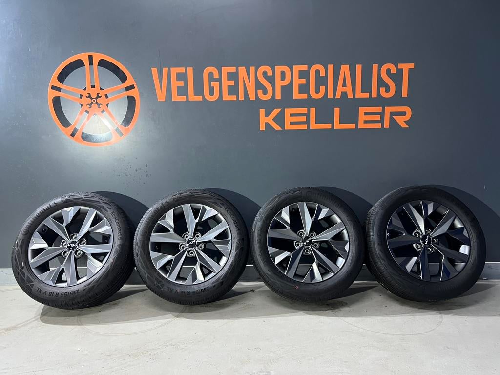 Kia Sportage Gtline 18 inch velgen demoset Origineel Conti, 18 inch, Banden en Velgen, Ophalen of Verzenden, 235 mm