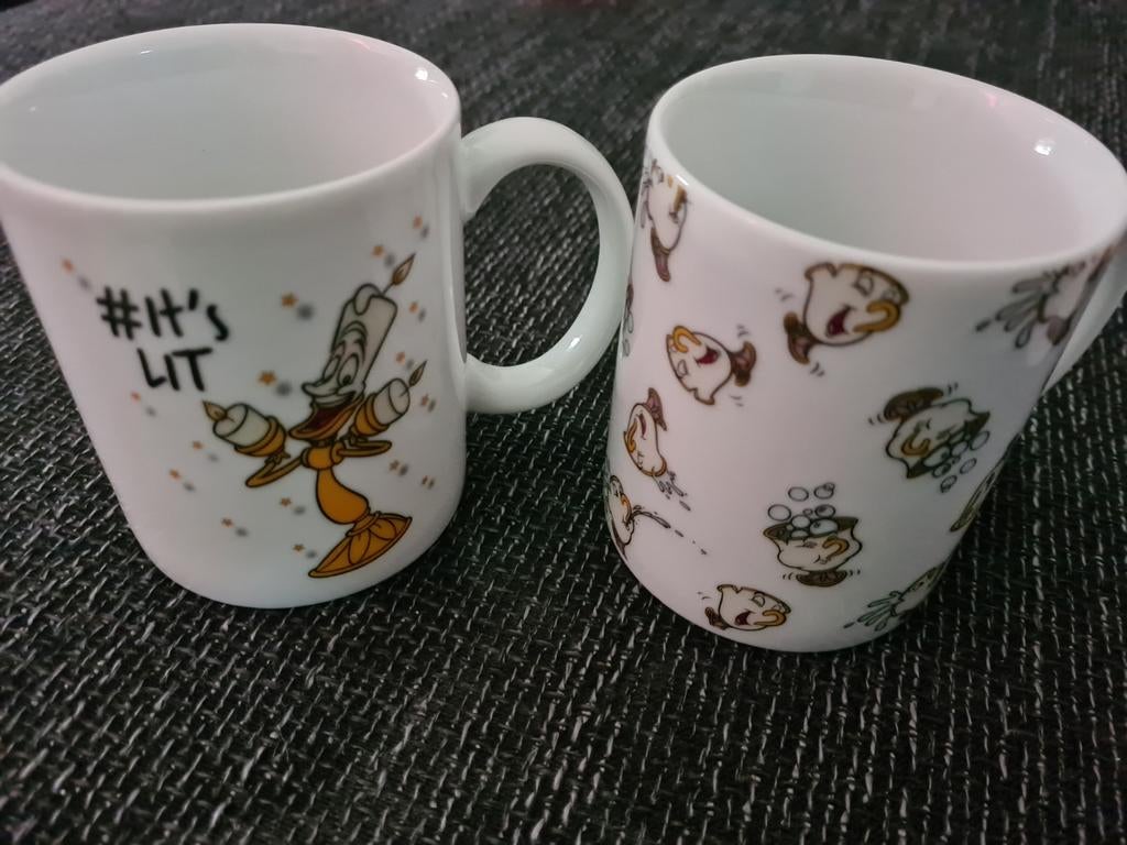 Disney kopjes - Belle en het Beest, Ophalen of Verzenden, Zo goed als nieuw