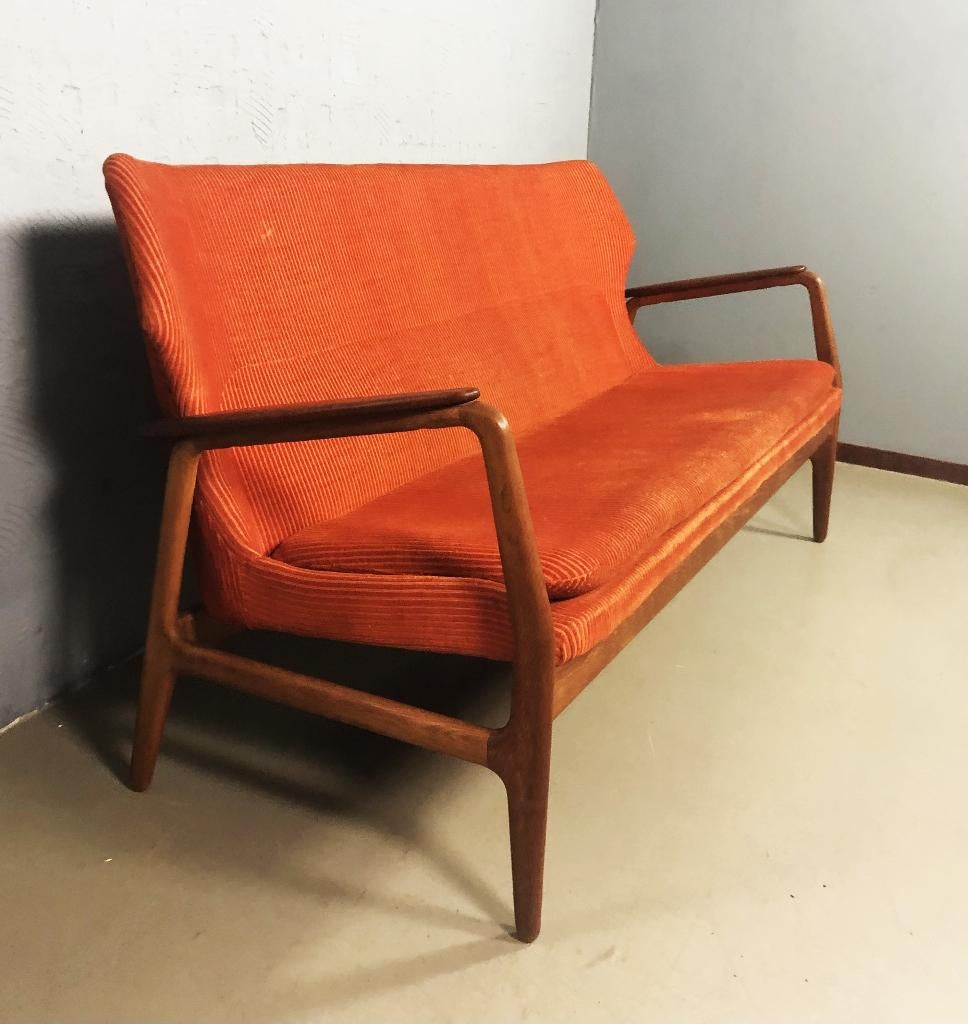 Vintage Bovenkamp bank, Ophalen, Minder dan 75 cm, 150 tot 200 cm, Tweepersoons