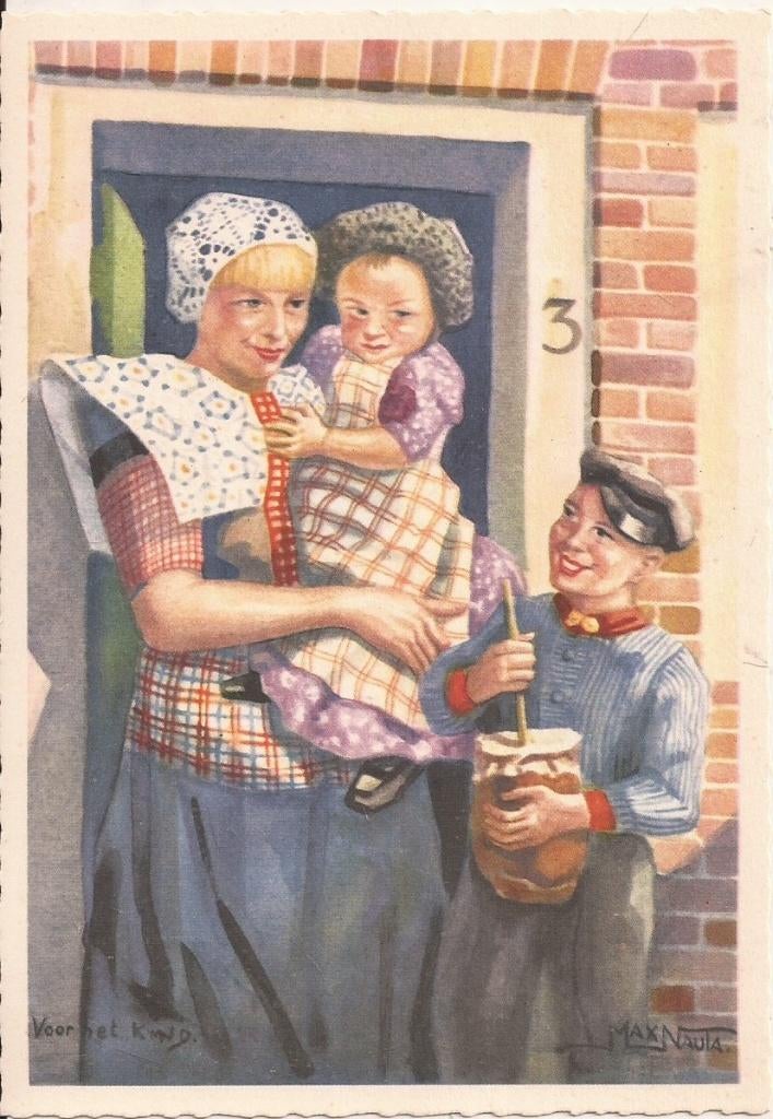 Spakenburg Rommelpot Max Nauta Voor het Kind 1956, Ophalen of Verzenden, 1940 tot 1960, Ongelopen, Utrecht