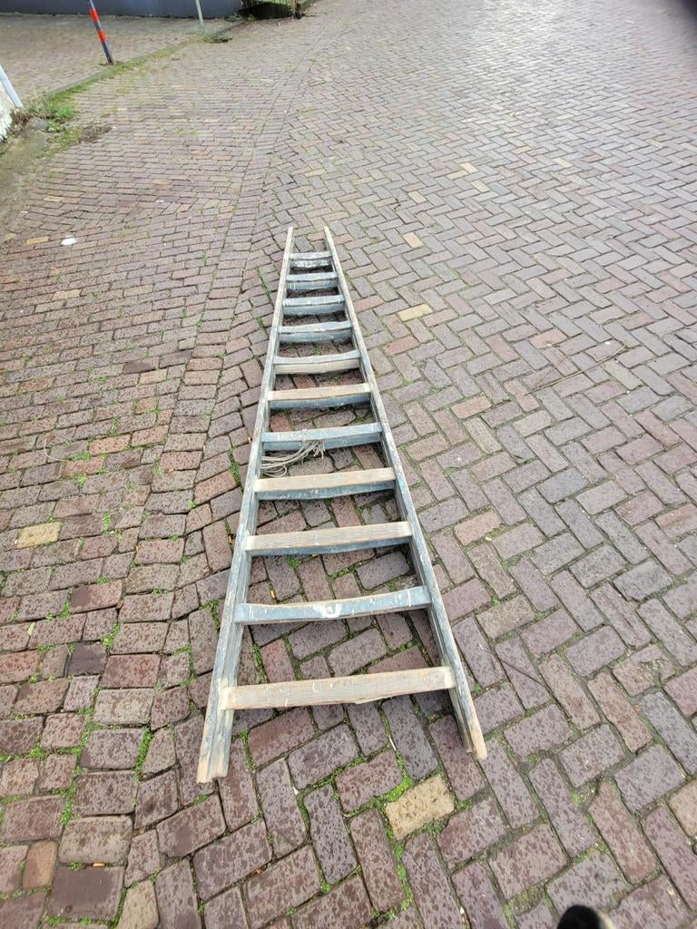 Antieke trap /ladder, Doe-het-zelf en Verbouw, Ladders en Trappen, Ophalen of Verzenden