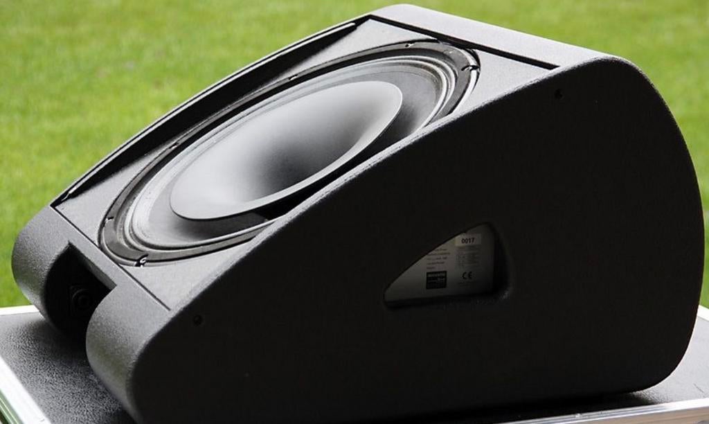 2x Seeburg Acoustic Line M3 DP Speaker, Ophalen of Verzenden, Gebruikt, Minder dan 500 watt, P.A.