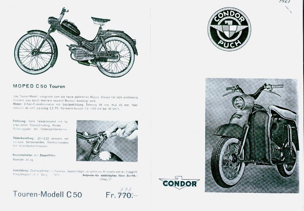 Condor Puch Folders Gezocht, Ophalen of Verzenden