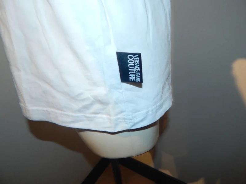 Versace jeans couture leuk basic shirt merk stiksel L, Verzenden, Wit, Maat 42/44 (L), Zo goed als nieuw