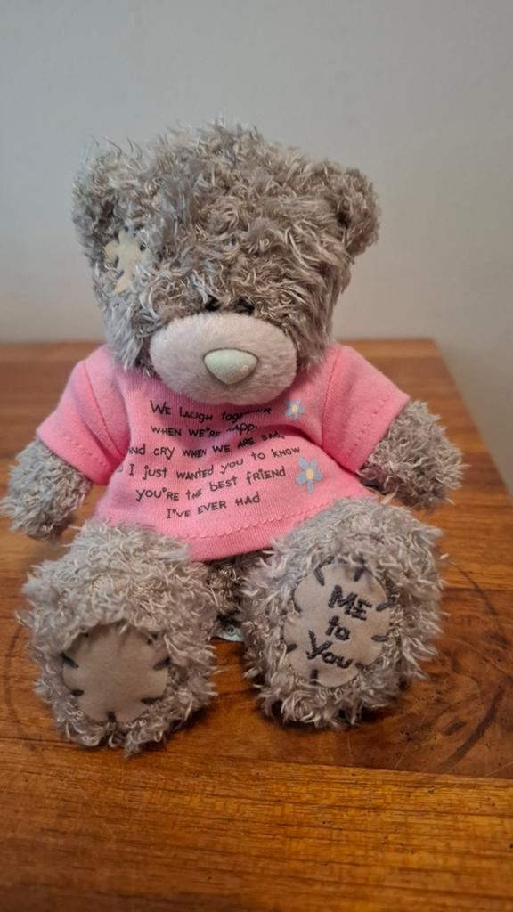 Me to You Tatty Teddy knuffelbeer roze shirt, Overige merken, Overige karakters, Beer, Grijs
