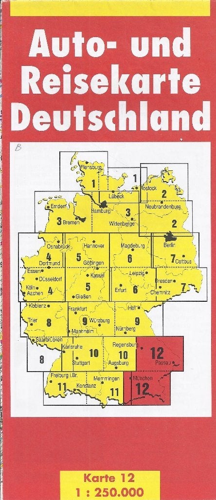U59 plattegrond autokaart Neubranderburg, 2000 tot heden, Ophalen of Verzenden, Nederland, Landkaart