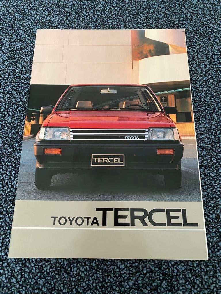 Toyota Tercel autofolder (1982), Ophalen of Verzenden, Zo goed als nieuw, Toyota
