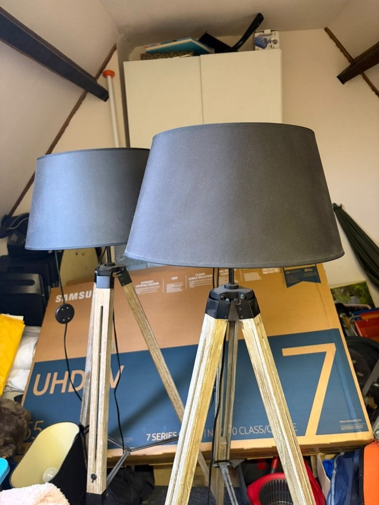 Te koop vloerlampen, Ophalen, Gebruikt, E27 (groot), Modern