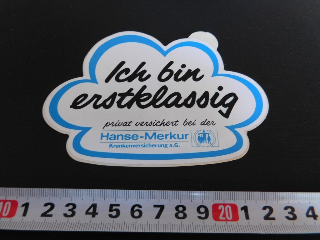 sticker Hanse - Merkur ICH BIN ERSTKLASSIG, Ophalen, Zo goed als nieuw
