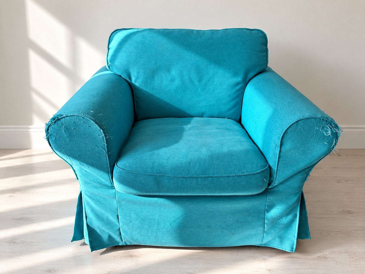 IKEA Ektorp fauteuil - weinig gebruikt - nieuwe hoes gewenst, Ophalen, Zo goed als nieuw, Stof