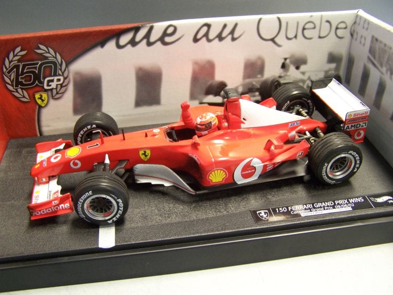 Formule 1 Schumacher 150 Ferrari Grand Prix wins 2002, Hobby en Vrije tijd, Modelauto's | 1:18, Auto, Nieuw, Ophalen of Verzenden