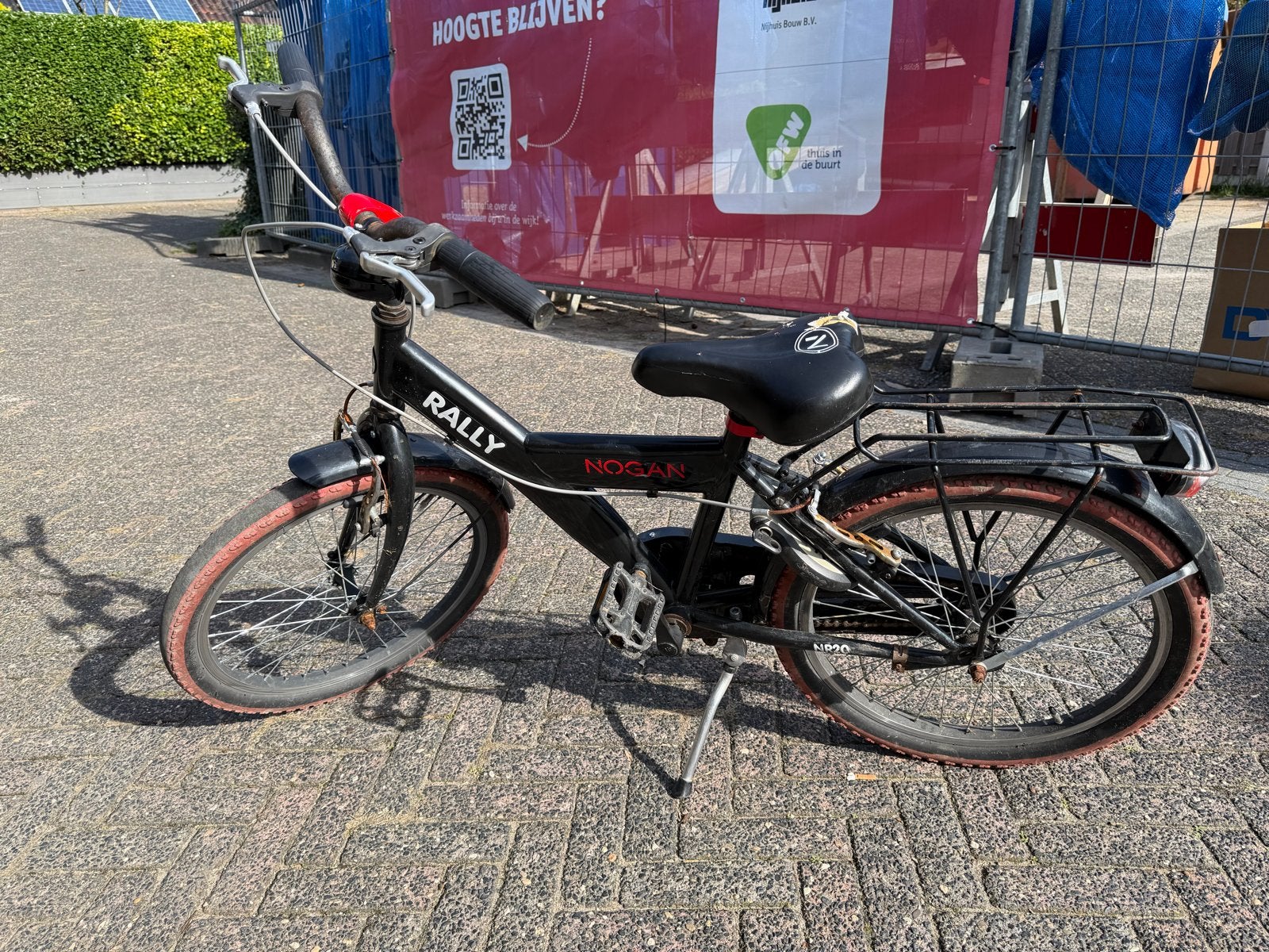 Nogan Rally kinderfiets, Ophalen, Gebruikt, Velgrem, 20 inch of meer