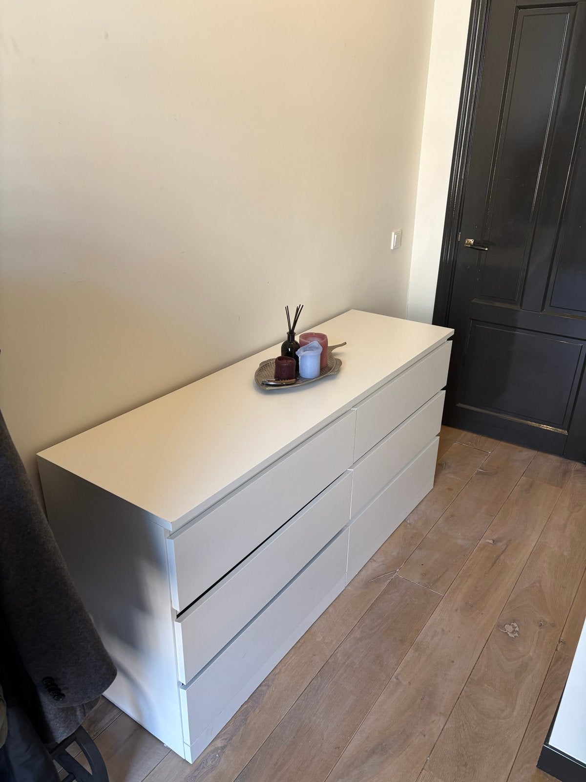 Witte IKEA Malm kast 140x40x72 cm - Gebruikt maar mooi, Huis en Inrichting, Ophalen, Gebruikt, 100 tot 150 cm, Minder dan 100 cm