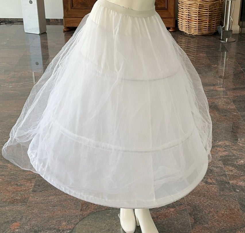 witte bruids -petticoat (hoepelrok) met ingebouwde hoepels, Ophalen of Verzenden, Zo goed als nieuw, Wit, Accessoires