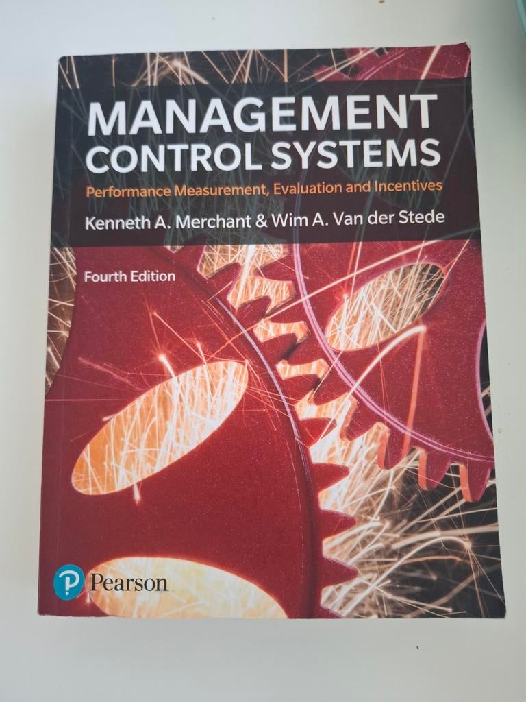 Management Control Systems - Kenneth A. Merchant & Wim A. Va, Boeken, Studieboeken en Cursussen, Gelezen, WO, Gamma, Ophalen of Verzenden