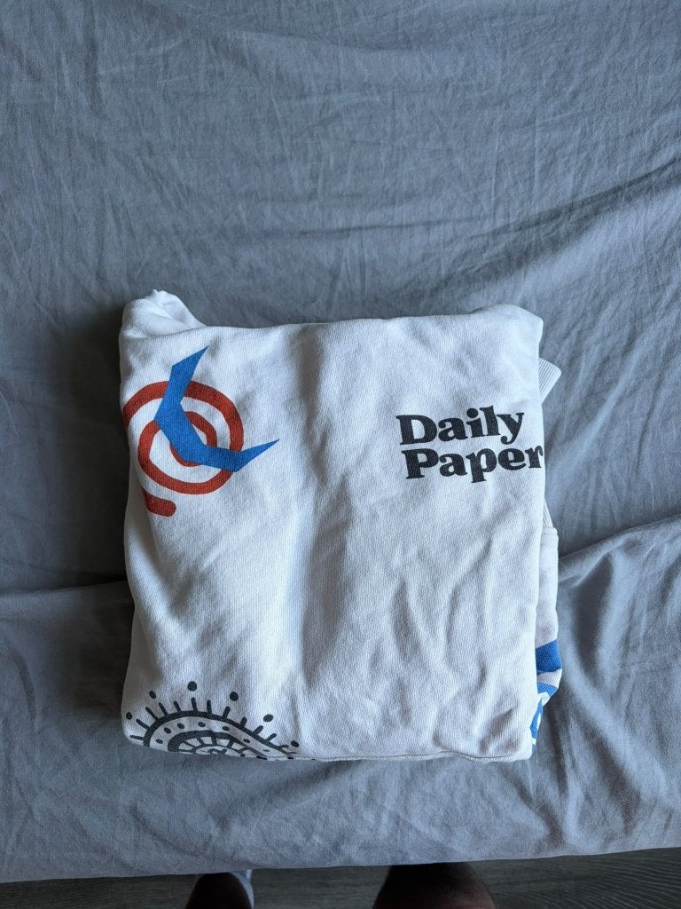 Daily Paper Pruscen hoody maat M, Maat 48/50 (M), Wit, Ophalen of Verzenden, Zo goed als nieuw