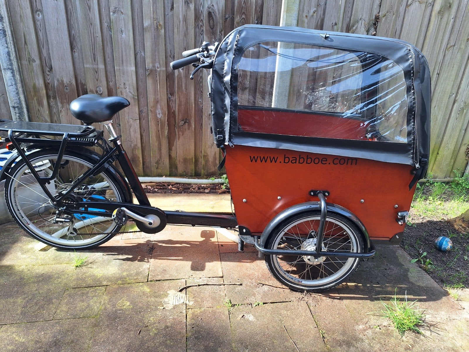 Mooie Babboe Big-E 2023, Goedgekeurd., 4 kinderen of meer, Gebruikt, Huif, Schijfrem