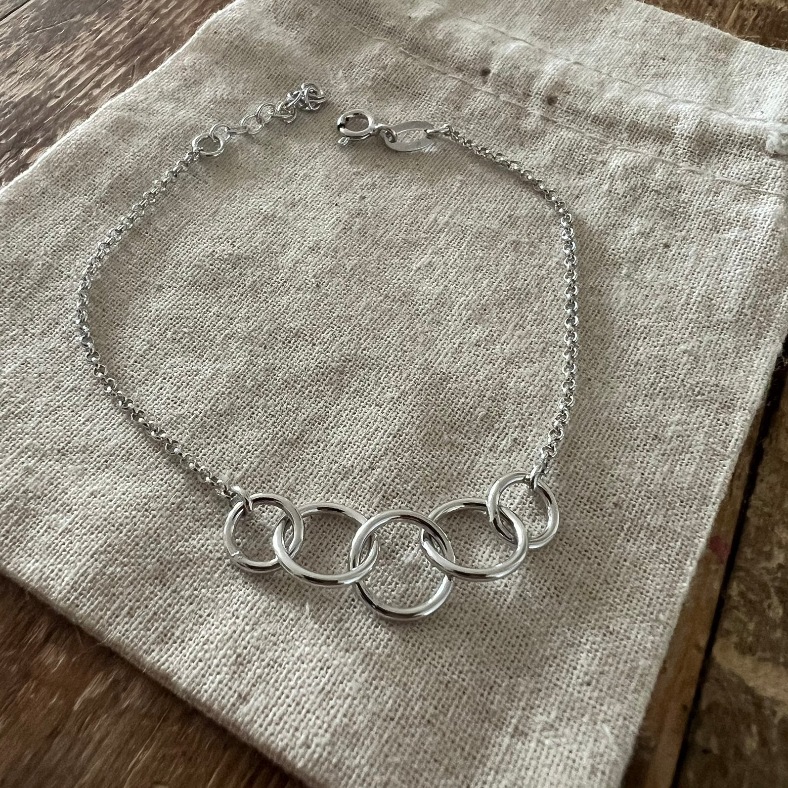 Zilveren 925 armband, Verzenden, Zo goed als nieuw, Zilver