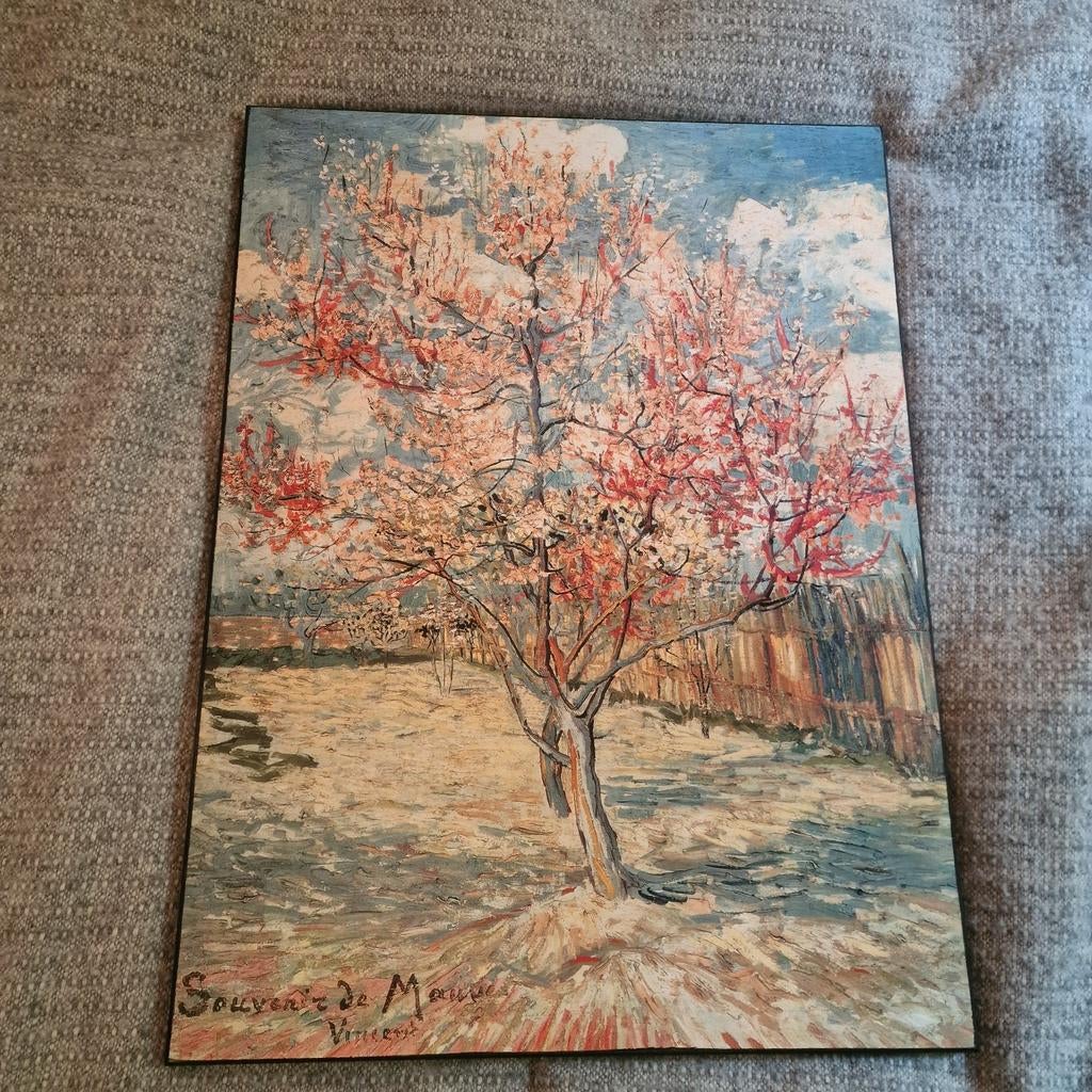 Van Gogh 'Souvenir de Mauve' reproductie op hout, Ophalen