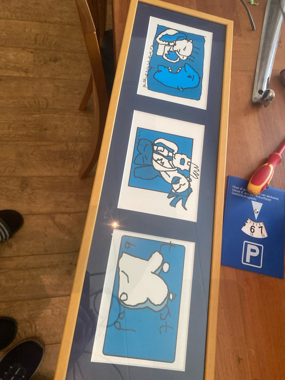 Originele Herman Brood Zeefdruk Drieluik ca. 1995, Antiek en Kunst, Kunst | Litho's en Zeefdrukken, Origineel, Ophalen of Verzenden
