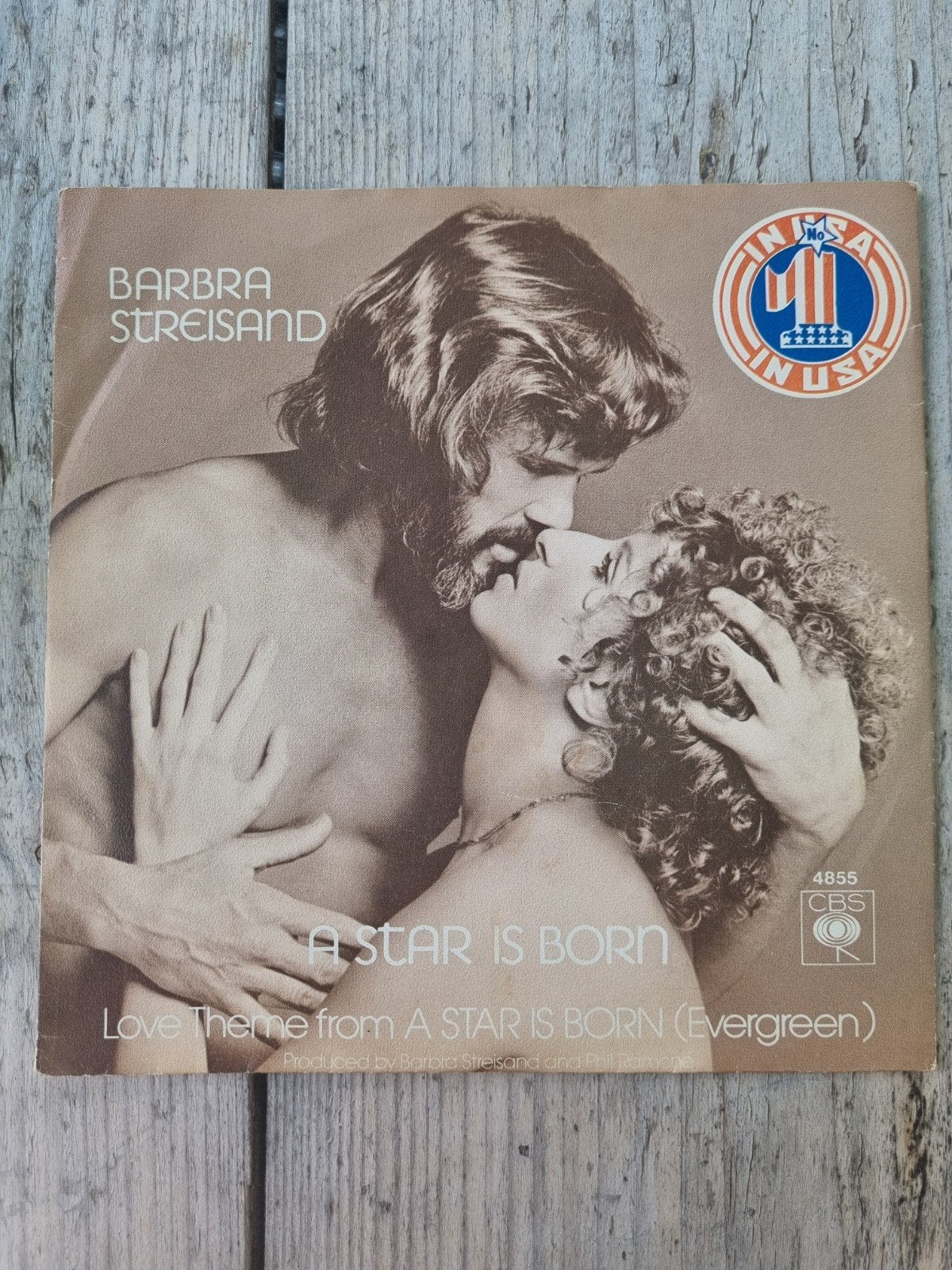 Barbra Streisand - Love Theme from A Star Is Born, Filmmuziek en Soundtracks, 7 inch, Ophalen of Verzenden, Zo goed als nieuw