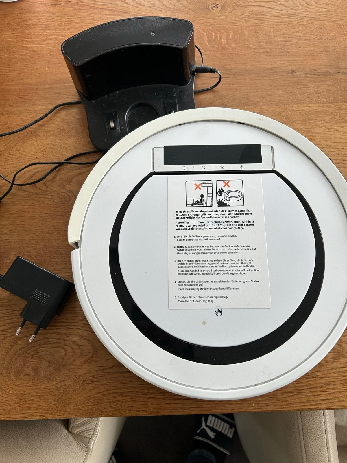 Medion MD 18600 Robotstofzuiger met laadstation, Witgoed en Apparatuur, Overige merken, Gebruikt, Robotstofzuiger, Reservoir