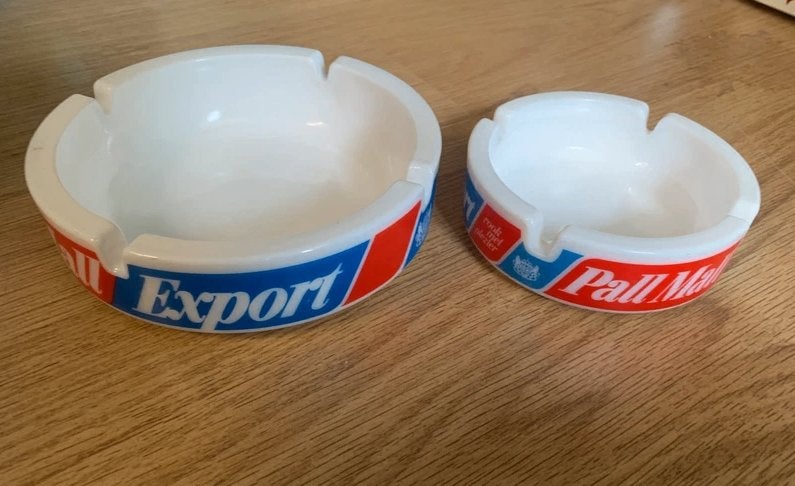 Setje Pall Mall Export asbakken, Ophalen of Verzenden, Asbak