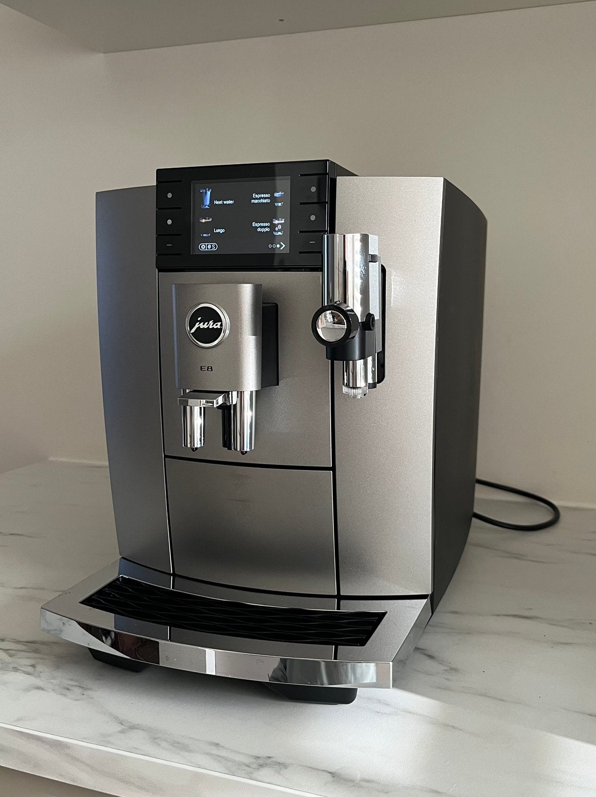 Jura E8 ED koffiemachine (Nieuwste model!!), Afneembaar waterreservoir, 10 kopjes of meer, Koffiemachine, Ophalen of Verzenden