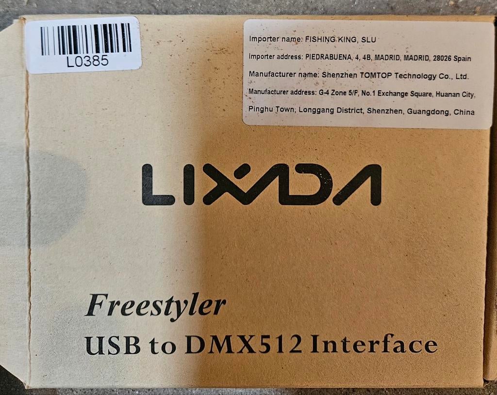 Lixada Freestyler USB naar DMX512 Interface, Muziek en Instrumenten, Licht en Laser, Nieuw, Licht, Ophalen of Verzenden