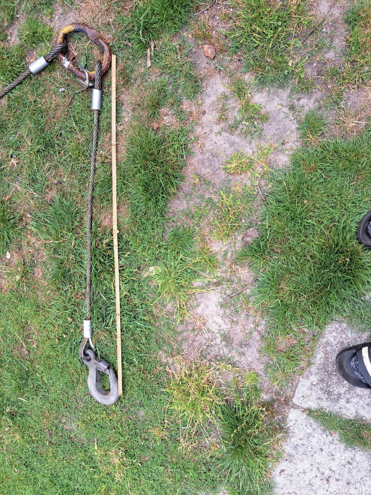 Stalen hijskabel met haken - Robuust en Gebruikt, Ophalen of Verzenden, Gebruikt