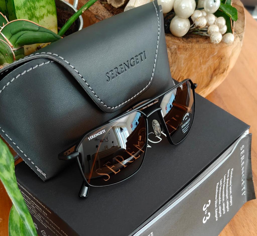 Serengeti zonnebril Wayne SS546003 Drivers Polarized UNISEX, Overige merken, Zonnebril, Bruin, Nieuw