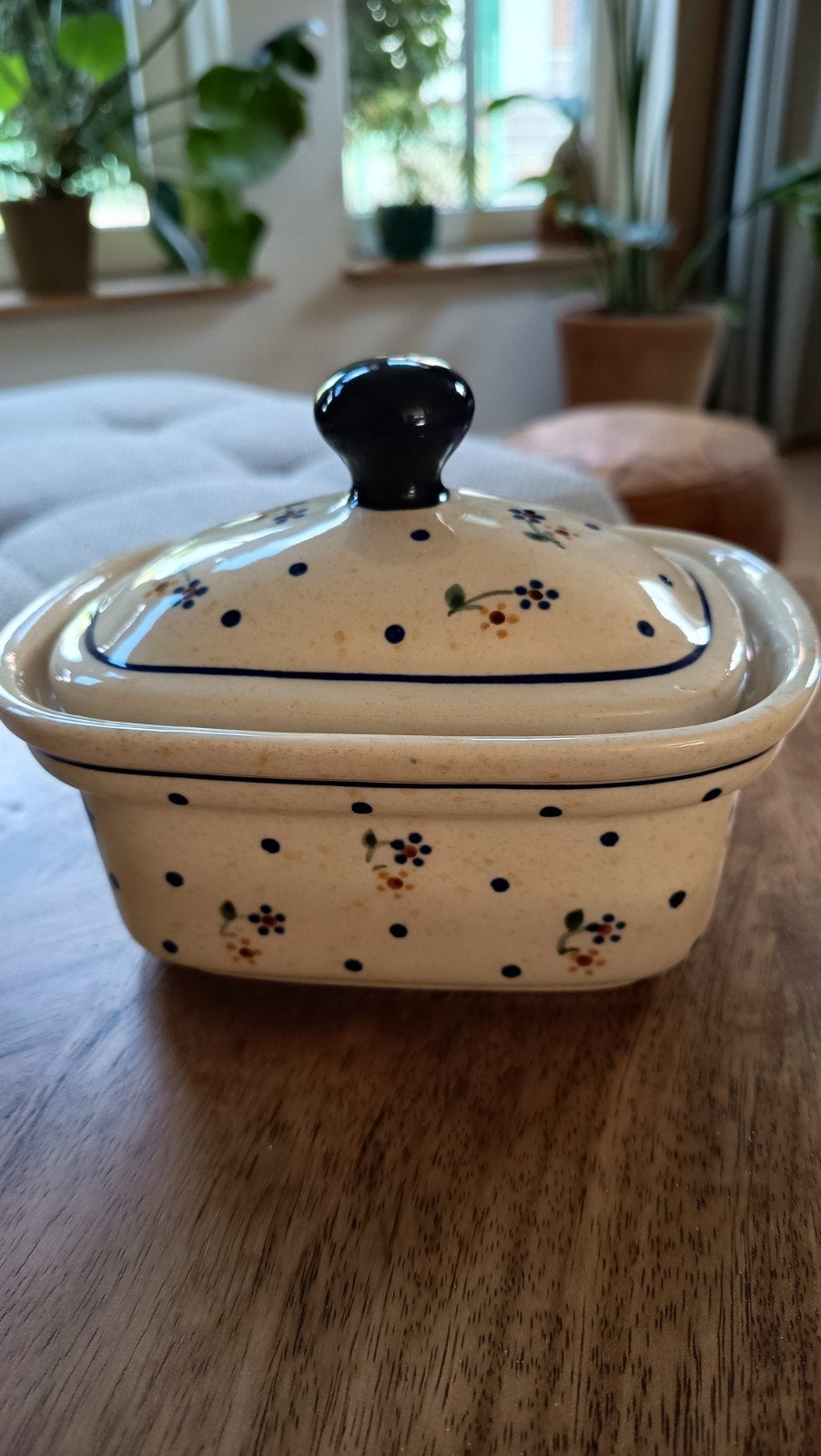 Boleslawiec Aardewerk Botervloot - Perfecte Staat, Ophalen of Verzenden