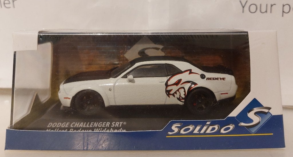 Solido 1:43 Dodge Challenger SRT Hellcat Redeye Widebody wit, Ophalen of Verzenden, Nieuw, Auto, Solido